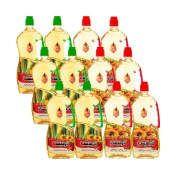  ذرت و آفتابگردان و روغن سرخ کردنی پایه کنجد کارمیسن - 920 میلی لیتر بسته 12 عددی6362b6d26a9b497560